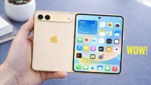 Dual-display design of the Apple iPhone Fold for multitasking and productivity