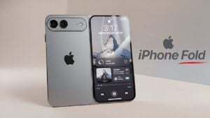 iPhone Fold showcasing its wallet-style compact and versatile design