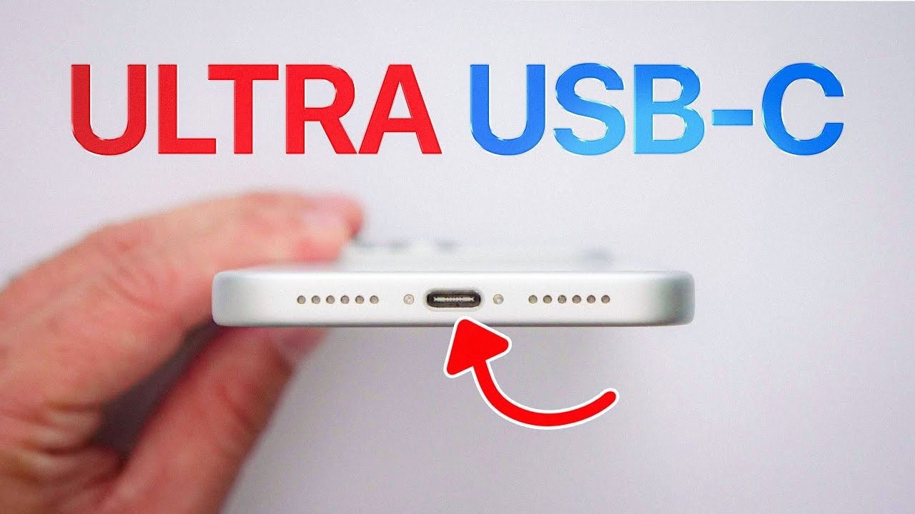 iPhone charging accessories using USB-C port