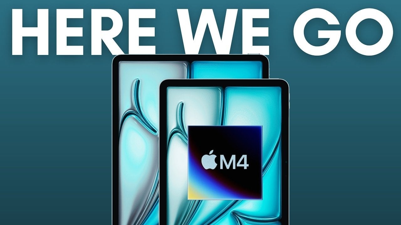 M4 iPad Air showcasing its sleek design and flat-edged aesthetics