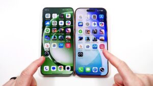 Comparison of OnePlus 15R and iPhone 17 Pro Max smartphones
