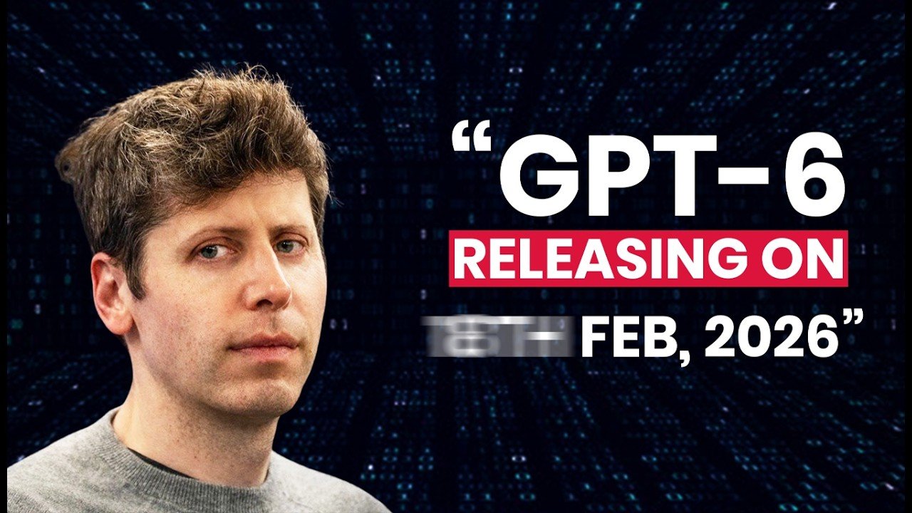 Timeline graphic marking training start in 2025 and a mid-to-late 2026 release window for GPT-6.