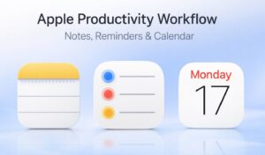 A Notes checklist used for a weekly brain dump, capturing tasks, ideas, and small commitments in one place.