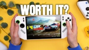 Side-by-side view of Ryzen Z2 Extreme and Intel Core Ultra platforms, explaining the performance and efficiency tradeoffs.