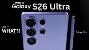 Close-up of the Samsung Galaxy S26 Ultra’s redesigned camera module