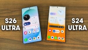 Samsung Galaxy S26 Ultra showcasing its sleek design and larger display