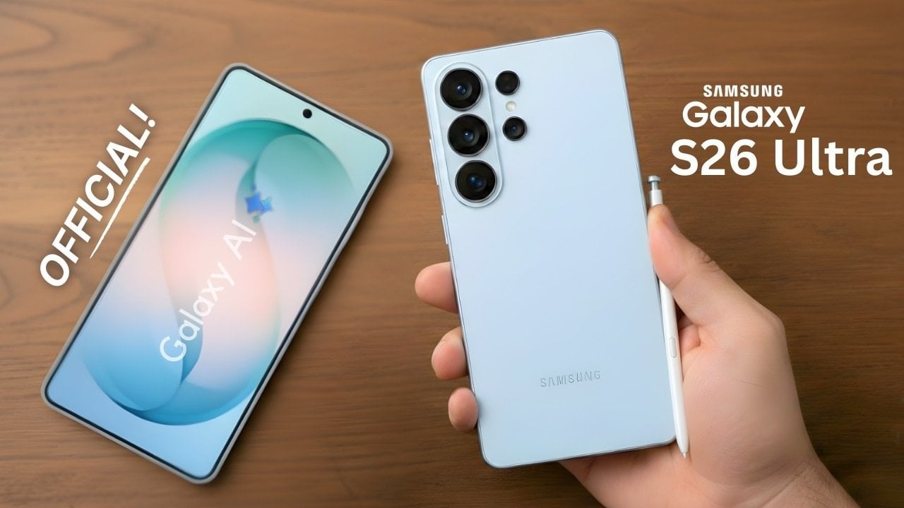 Samsung Galaxy S26 Ultra showcasing its sleek matte black design