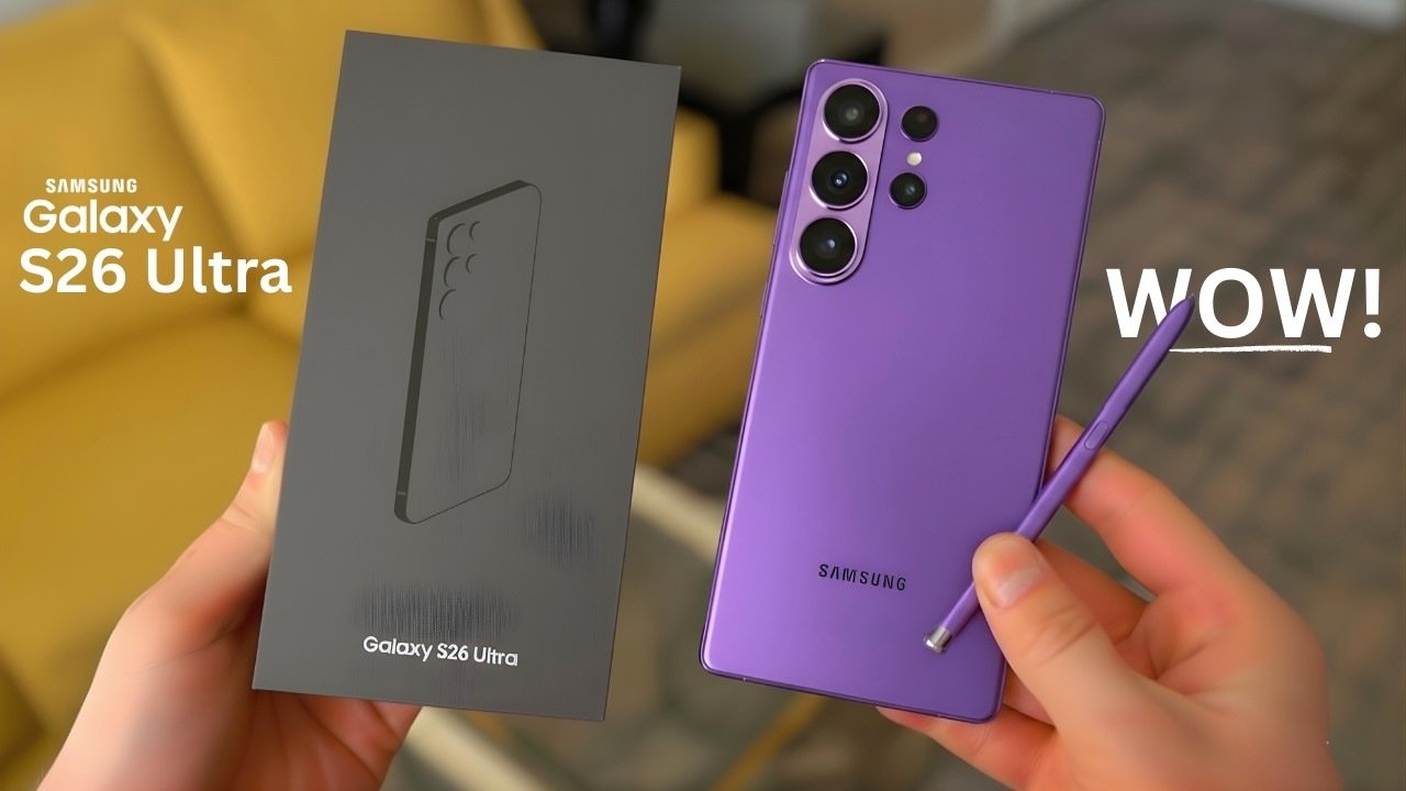 Samsung Galaxy S26 Ultra showcasing advanced anti-reflective display technology