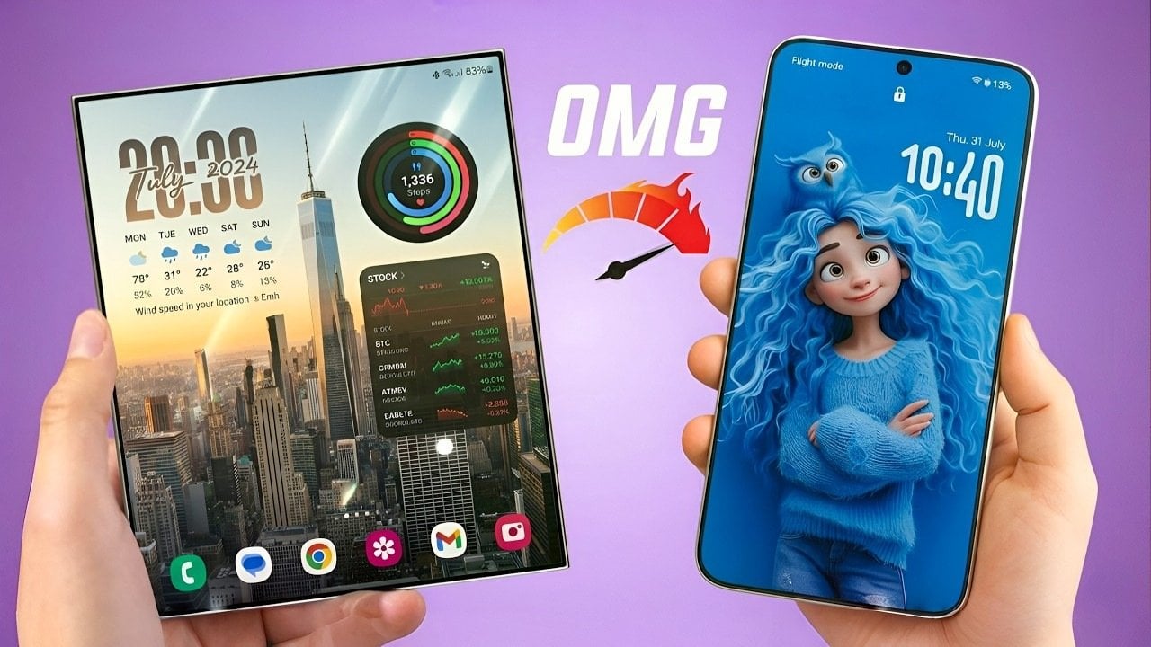 Samsung Galaxy S26 Ultra and Z Fold 7 side-by-side comparison of features and design