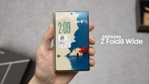 Samsung Galaxy Z Fold 8 showcasing its creaseless foldable display
