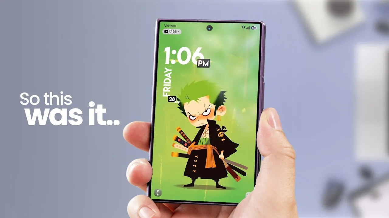 Samsung Galaxy Z Fold 8 with advanced creaseless display technology