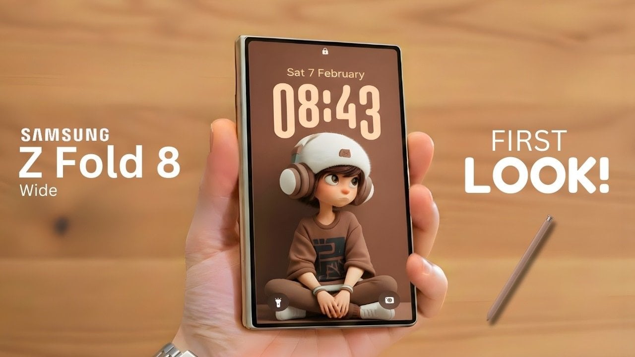 Samsung Galaxy Z Wide Fold showcasing its innovative wide design