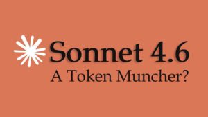 Line chart showing Sonnet 4.6 token totals rising during adaptive thinking compared with earlier Sonnet 4.5 runs.