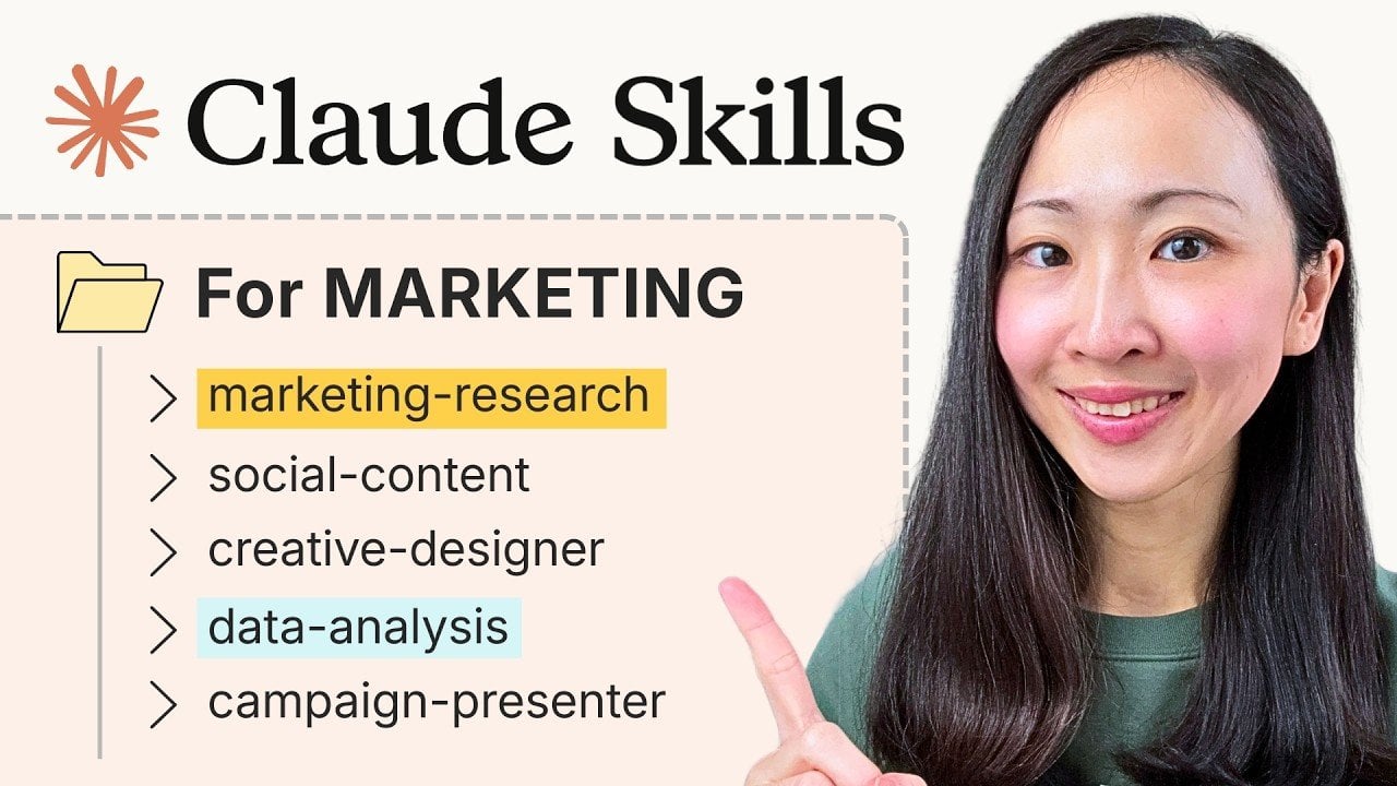 Use Claude Skills to Build A Marketing Team in 16 Minutes