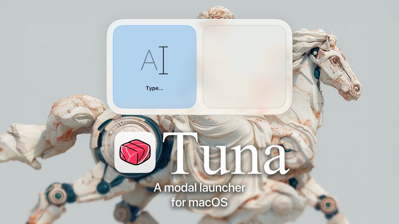 Leader Mode in Tuna displaying single-key shortcuts imported from an existing Leader Key setup.