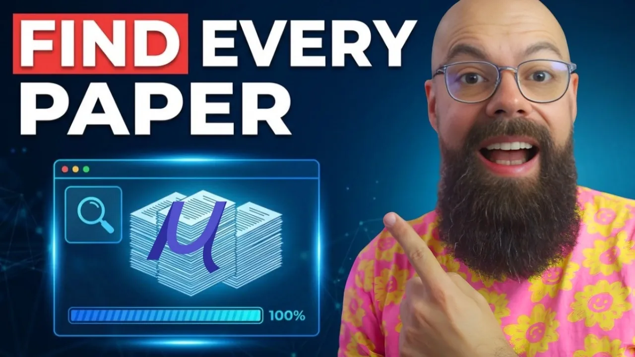 Undermined AI dashboard showing a research goal prompt and a list of matched papers in one workspace.