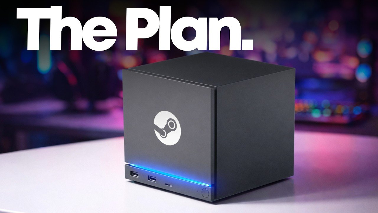 Simple timeline graphic showing Valve hardware planning, with space for release dates and software tie-ins.