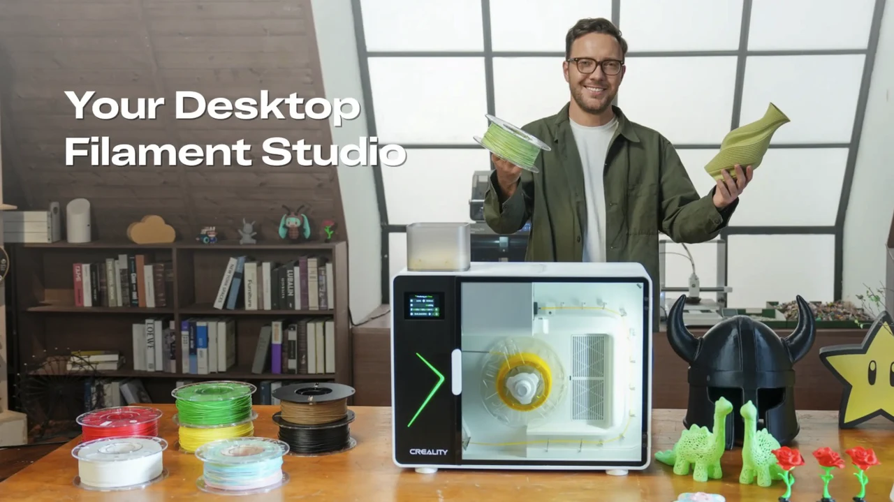 Desktop Creality Filament Maker M1 e Shredder R1