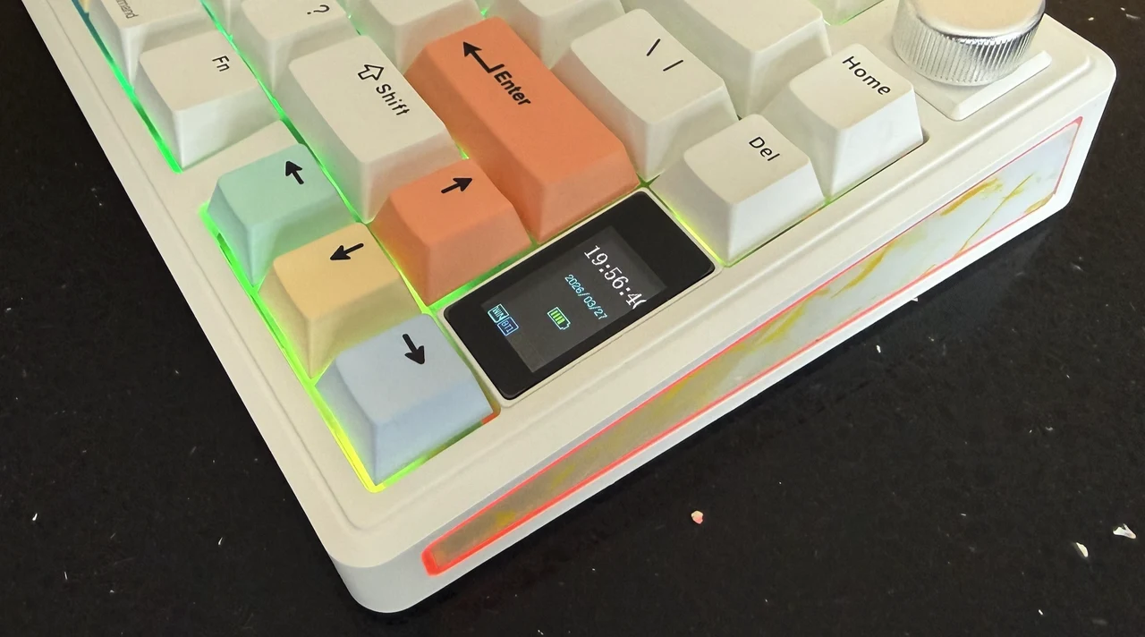Epomaker TH80 V2 Pro White Keyboard Screen 1