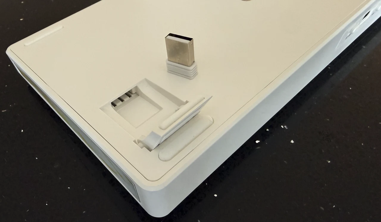 Epomaker TH80 V2 Pro White Keyboard USB Storage