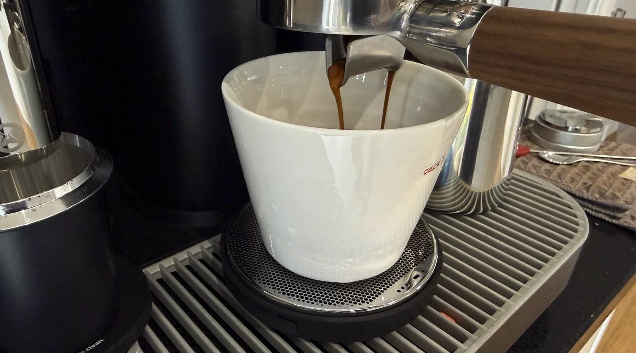 Meraki Espresso Machine Brewing