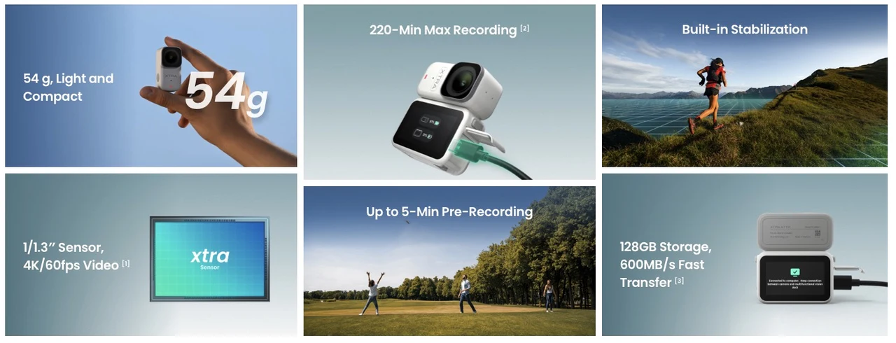 Xtra Atto vs Insta360 GO Ultra 3