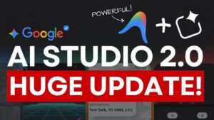 Developer view of AI Studio 2.0 configuring Firebase Authentication and Cloud Firestore with guided setup steps.