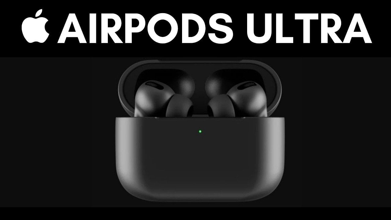 Side-by-side view comparing AirPods Pro 3 and the rumored Ultra model with notes on price range differences.