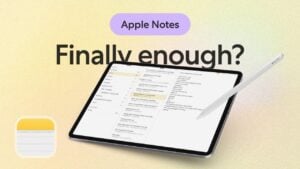 Apple Pencil drawing tools in Apple Notes with pen options, ruler, and lasso selection on a sketch.