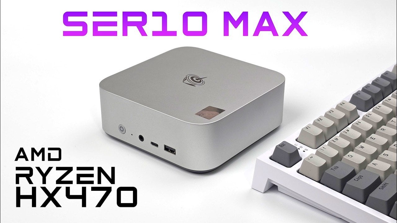 Gameplay screenshot at 1080p medium settings on Radeon 890M with FSR enabled on the SER10 Max.