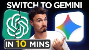 A step-by-step view of moving from ChatGPT to Google Gemini while keeping instructions and key account context.