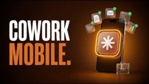 Setup screen shows Claude Cowork Dispatch connecting a phone to a desktop agent in under a minute.