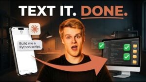 Workflow diagram showing several AI agents handing off steps while Claude Dispatch tracks status across devices.