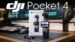 DJI Pocket 4 Creator Combo accessories laid out, including wireless mic support and small LED light modules.