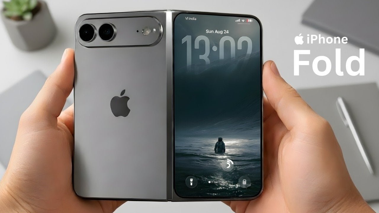 Foldable iPhone 18 Pro showcasing its sleek, crease-free inner display