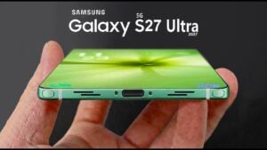 Side-by-side silhouettes of Galaxy S26 Ultra and S27 Ultra highlighting the possible built-in stylus change.