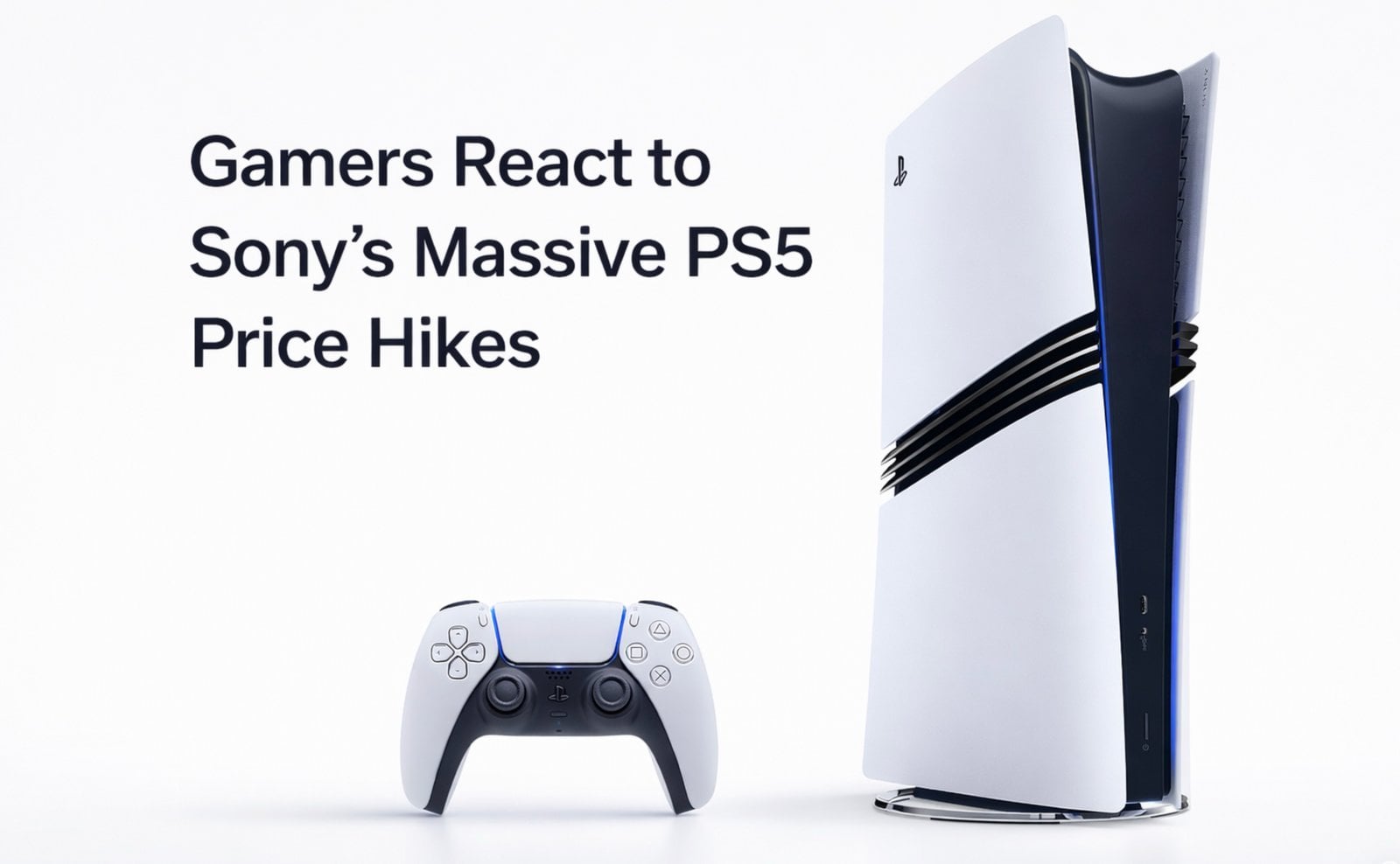Online comments and forum posts on a screen reacting to Sony’s latest PS5 price increase announcement.