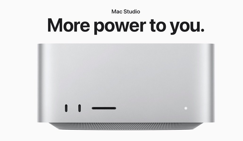 Mac Studio with 128GB memory running a large language model locally, showing live token speed and RAM use.