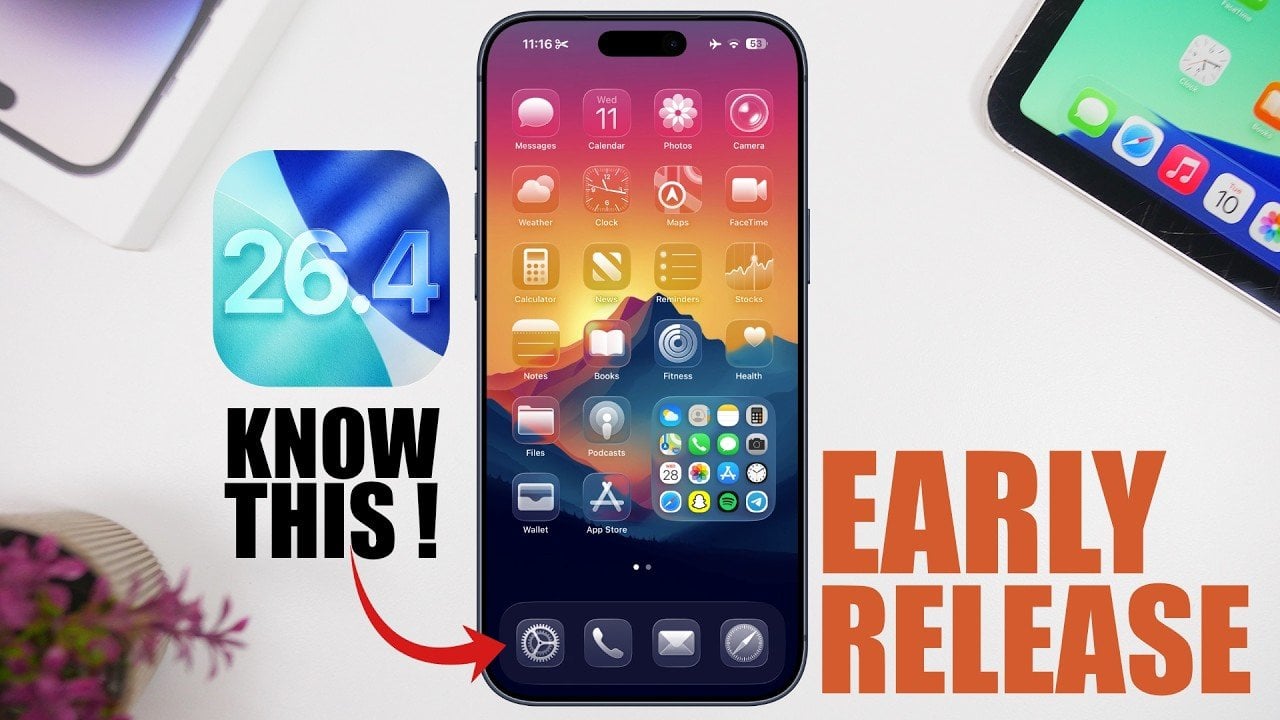 Featured image for iOS 26.4 Releasing EARLY - 5 Things to Know !
