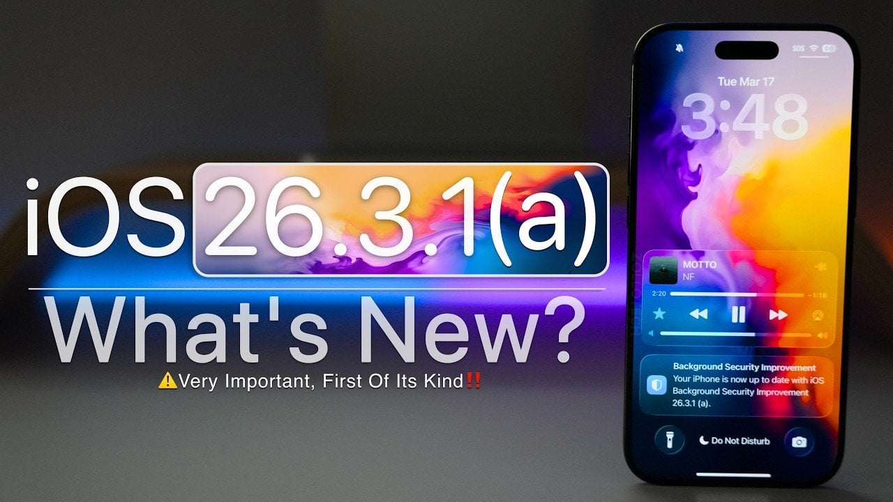 Illustration comparing Rapid Security Response with the new Background Security Improvements delivery method on iOS 26.