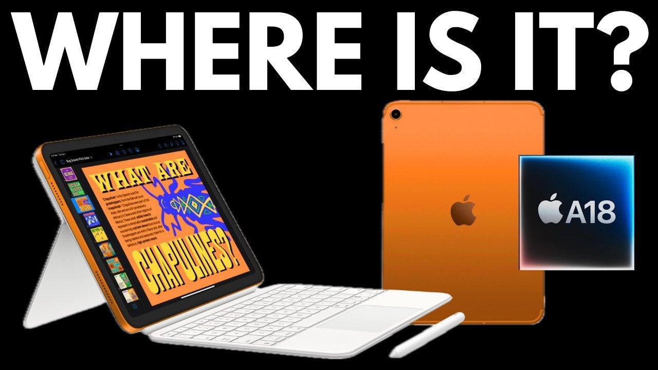 Front view of the iPad 12th Gen showing the flat-edge design and a home screen app grid.