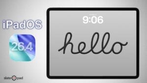 Apple Music on iPad using Playlist Playground beta, building a playlist from a short text prompt.