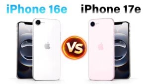 Comparison of iPhone 17e and iPhone 16e features and design