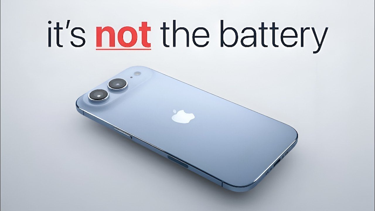 Illustration of a vapor chamber cooling plate inside iPhone Air 2, aimed at managing heat during 4K recording.