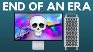 External PCIe expansion enclosure connected over Thunderbolt 5 for add-on cards after the Mac Pro exit.