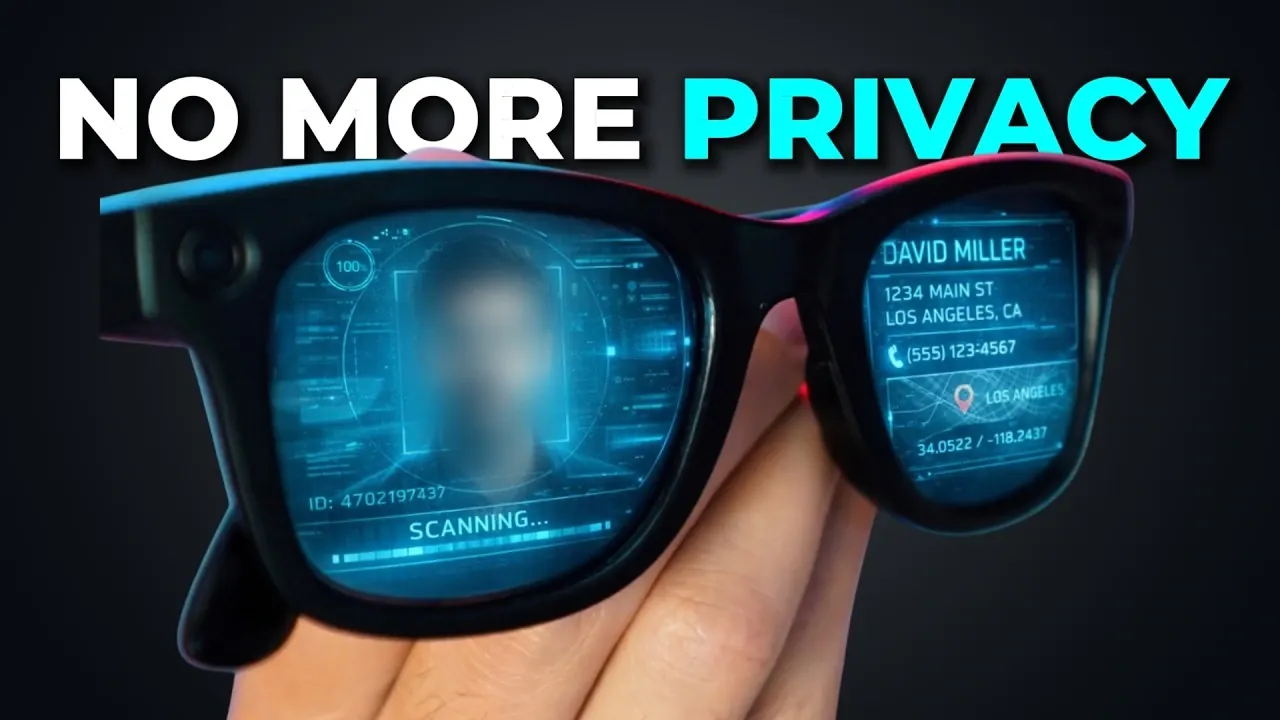 Close view of a wearable camera frame with a recording light, reflecting Meta’s visibility indicator approach.