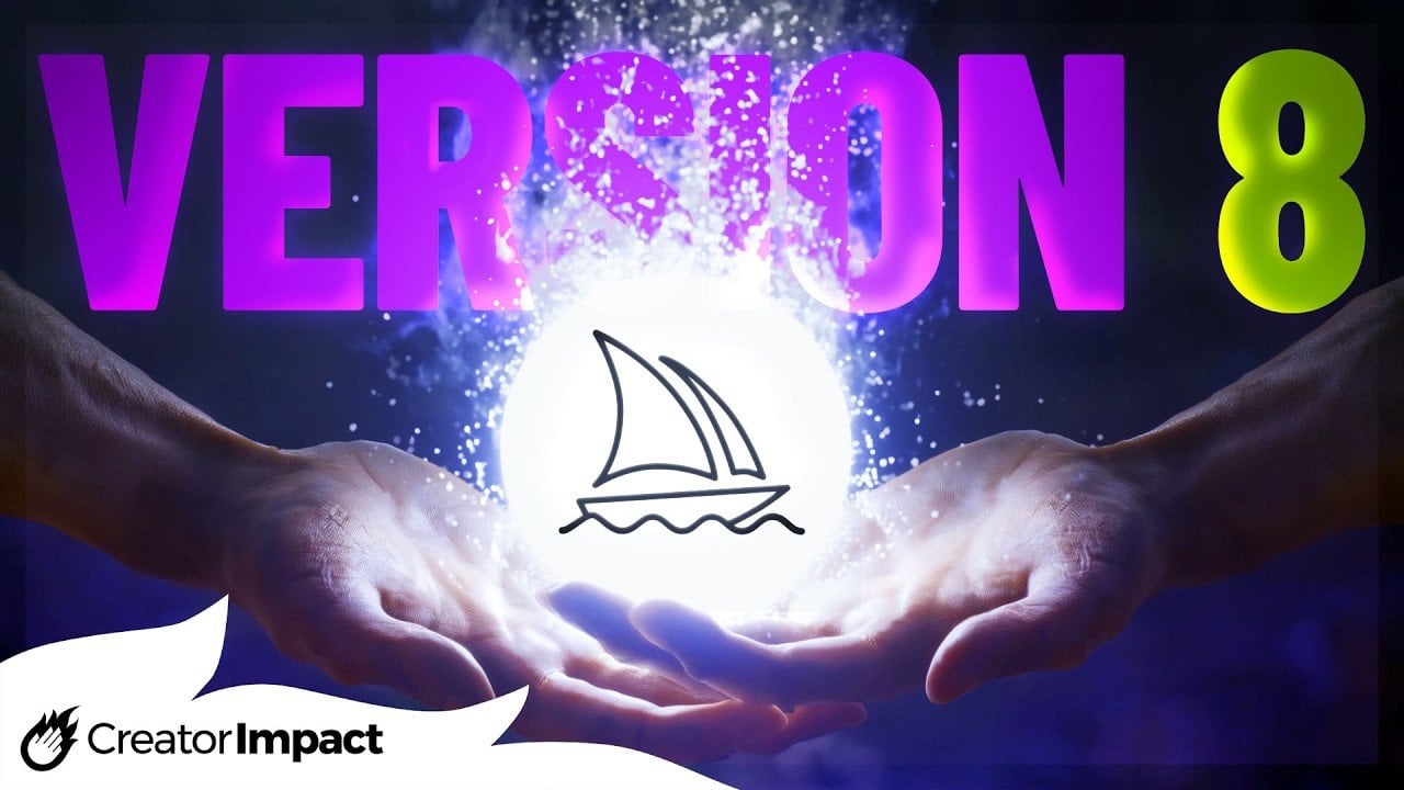 Stylized illustration made in Midjourney 7 showing richer color and more artistic texture than version 8.