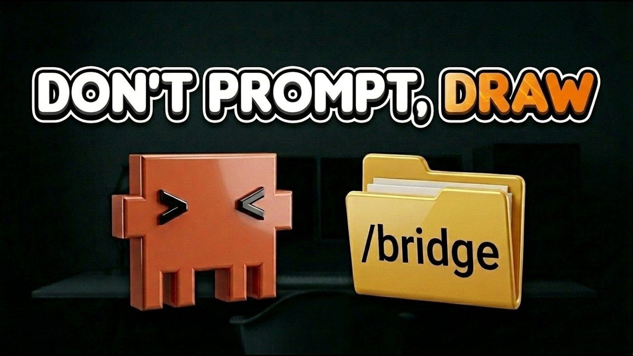 Developer reviewing highlighted UI regions on a dashboard while an AI agent applies layout and style fixes.
