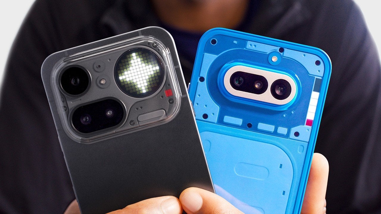 Matte blue Nothing Phone 4A showing the semi-transparent back, recycled plastic build, and Gorilla Glass 7i.