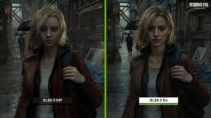 Diagram showing NVIDIA DLSS 5 neural rendering steps using color and motion vectors to add lighting in real time.